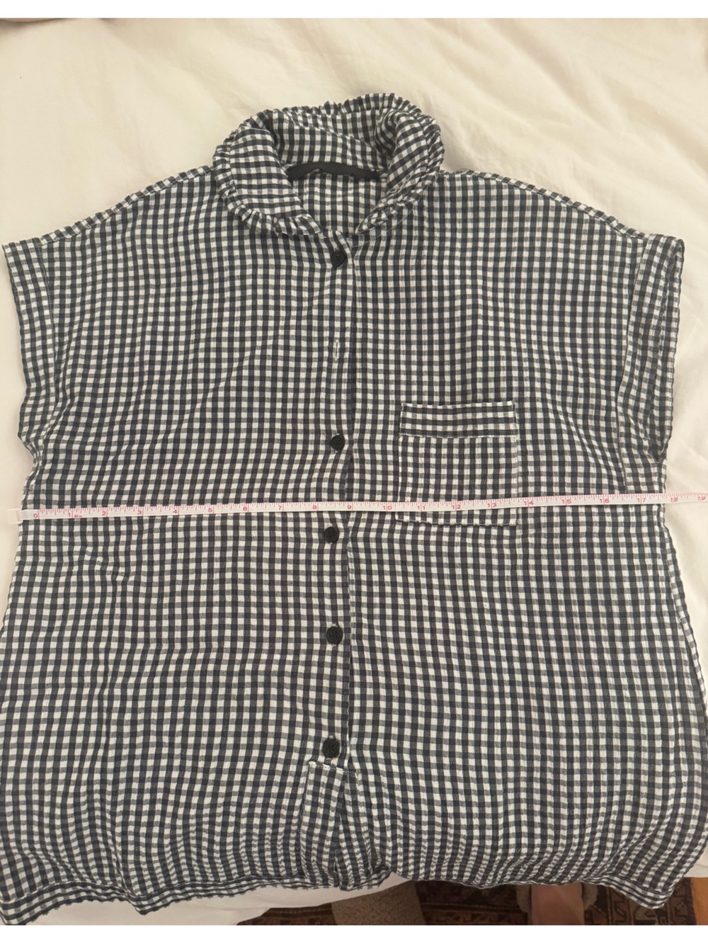 Creatures of Comfort Gingham Top - Picture 6 of 7